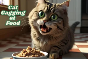 Cat Gagging at Food