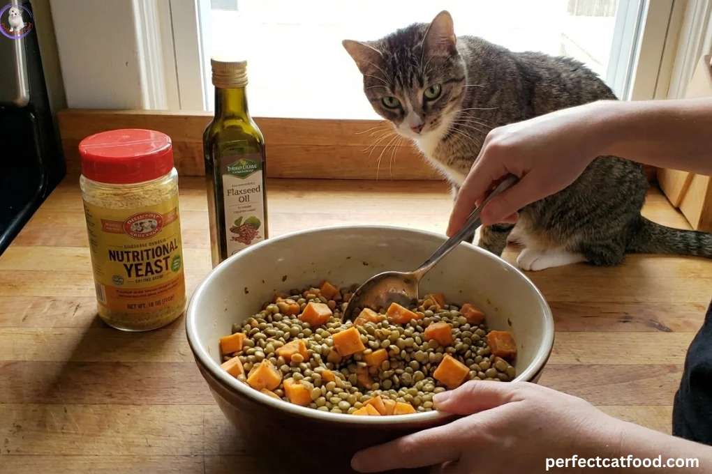 Preparetion for Vegan Cat Food