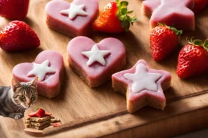 Homemade Cat Treats with Strawberry