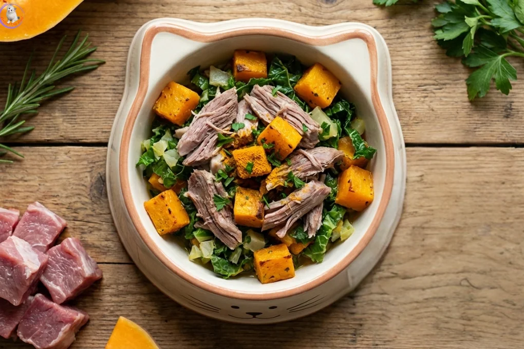 Immune-Boosting Lamb & Squash Homemade Cat Food Recipe